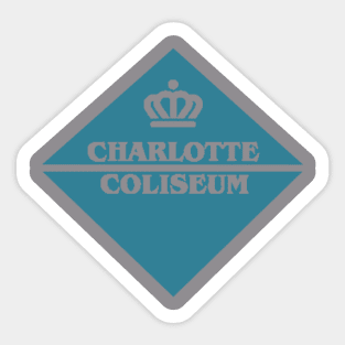 Charlotte Coliseum Retro Vintage Sticker